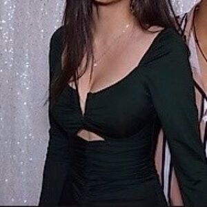 Princess Polly Rochelle Mini Dress Forest Green